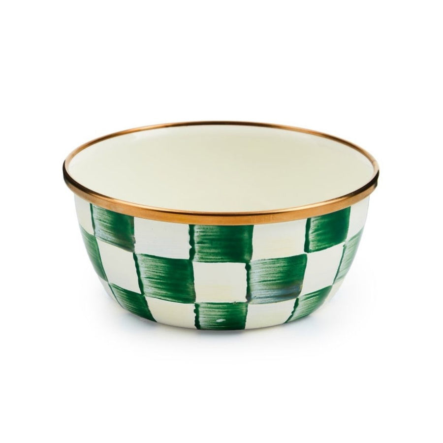 EMERALD CHECK PINCH BOWL - MACKENZIE-CHILDS - Compralo en CorinneRegalos.com