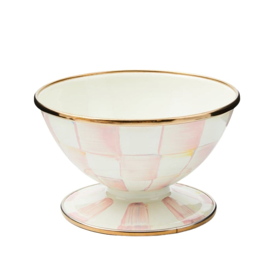 ROSY CHECK ICE CREAM DISH - MACKENZIE-CHILDS - Compralo en CorinneRegalos.com