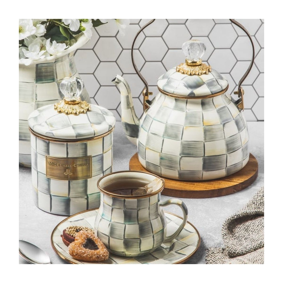 STERLING CHECK 2 QUART TEA KETTLE