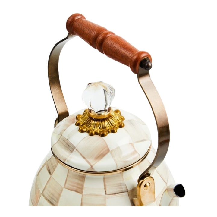 MOCHA CHECK 2 QUART TEA KETTLE