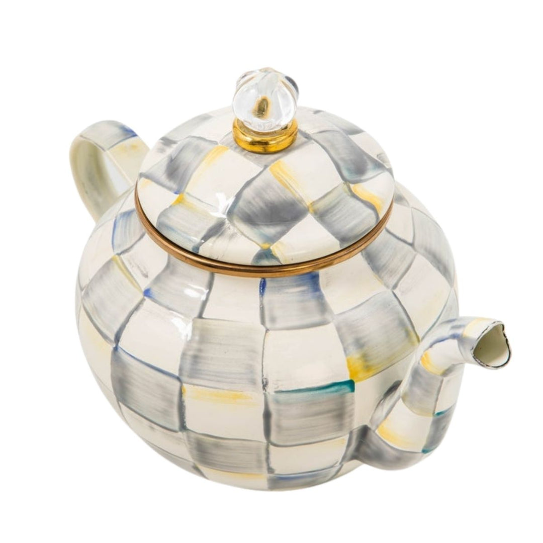 STERLING CHECK 4 CUP TEAPOT
