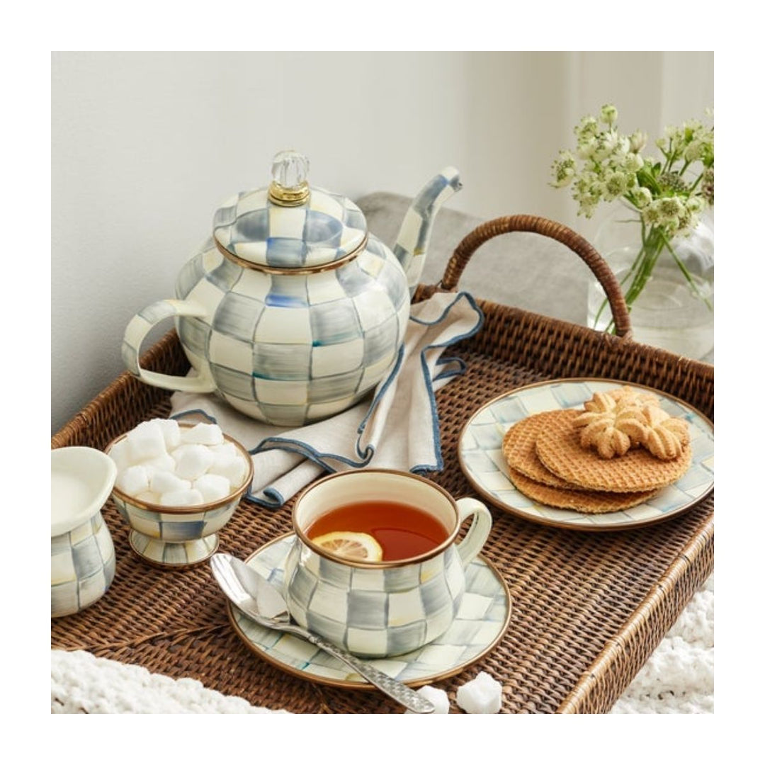 STERLING CHECK 4 CUP TEAPOT
