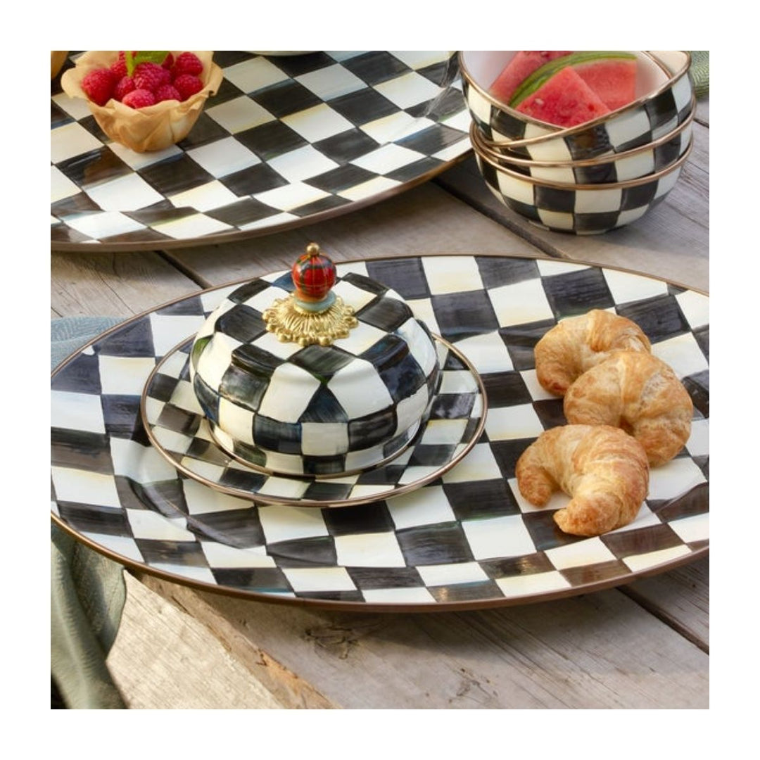 COURTLY CHECK MEDIUM OVAL PLATTER