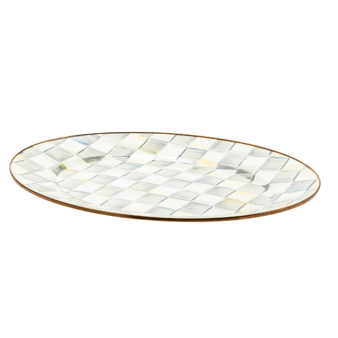 STERLING CHECK MEDIUM OVAL PLATTER