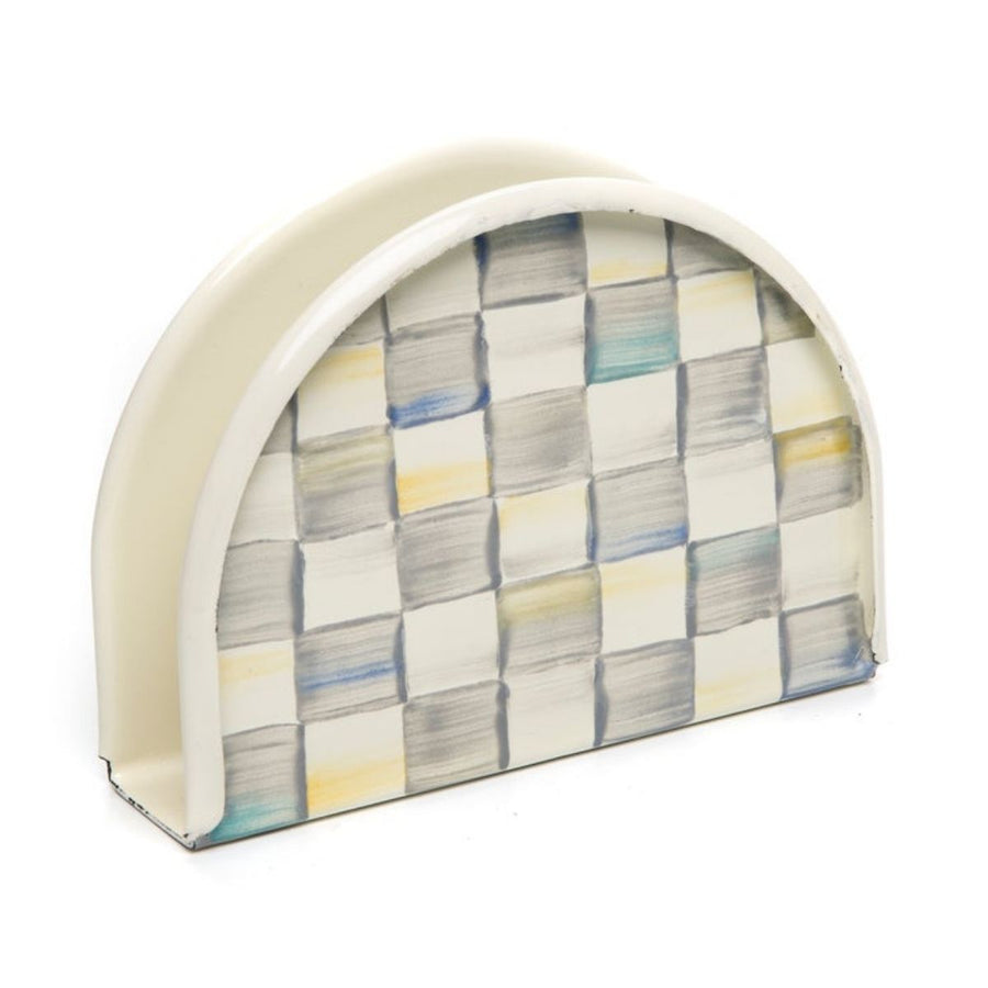 STERLING CHECK NAPKIN HOLDER - MACKENZIE-CHILDS - Compralo en CorinneRegalos.com
