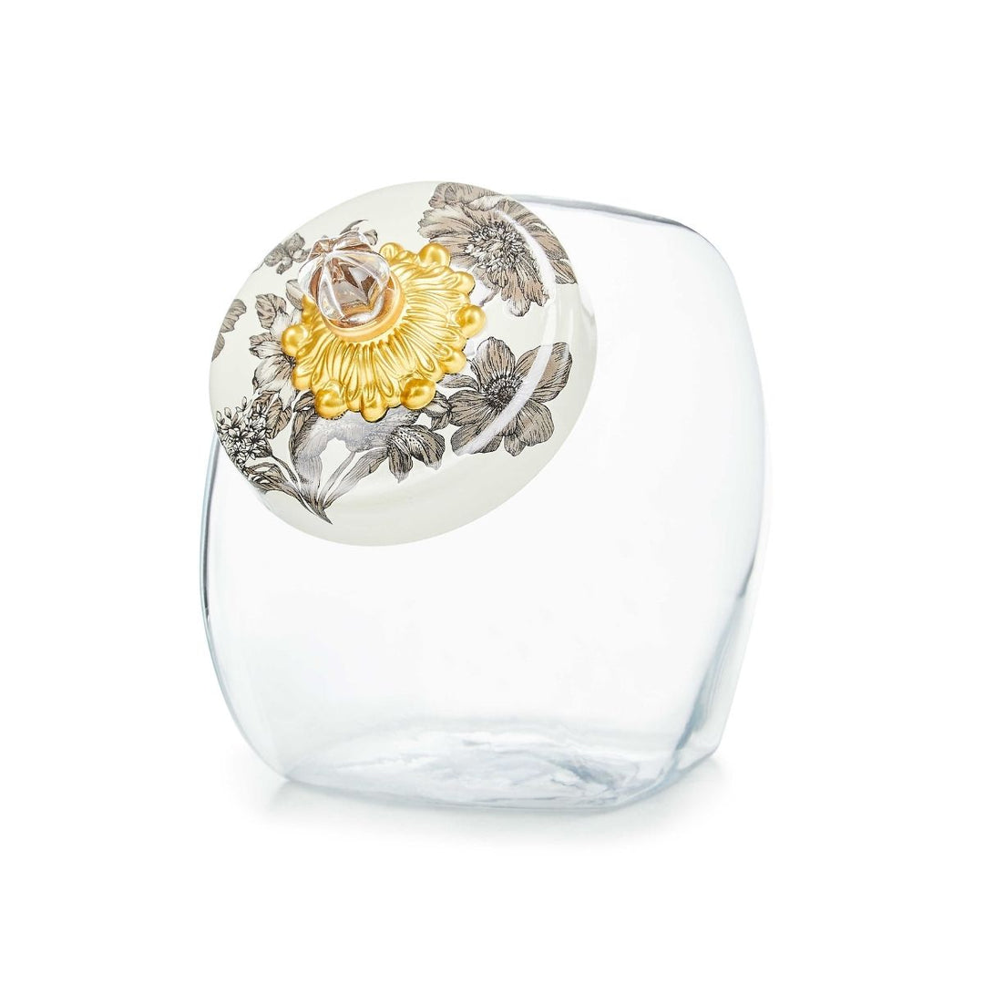 SWEETS JAR WITH STERLING ENGLISH GARDEN - MACKENZIE-CHILDS - Compralo en CorinneRegalos.com