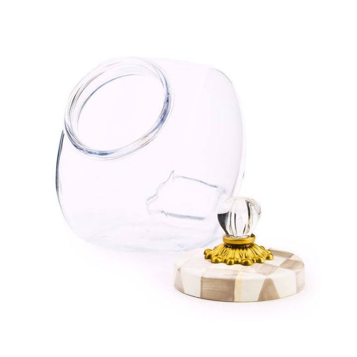 SWEETS JAR WITH MOCHA CHECK LID