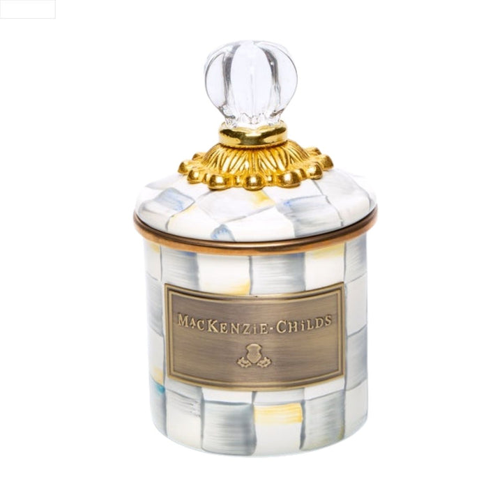 STERLING CHECK MINI CANISTER - MACKENZIE-CHILDS - Compralo en CorinneRegalos.com