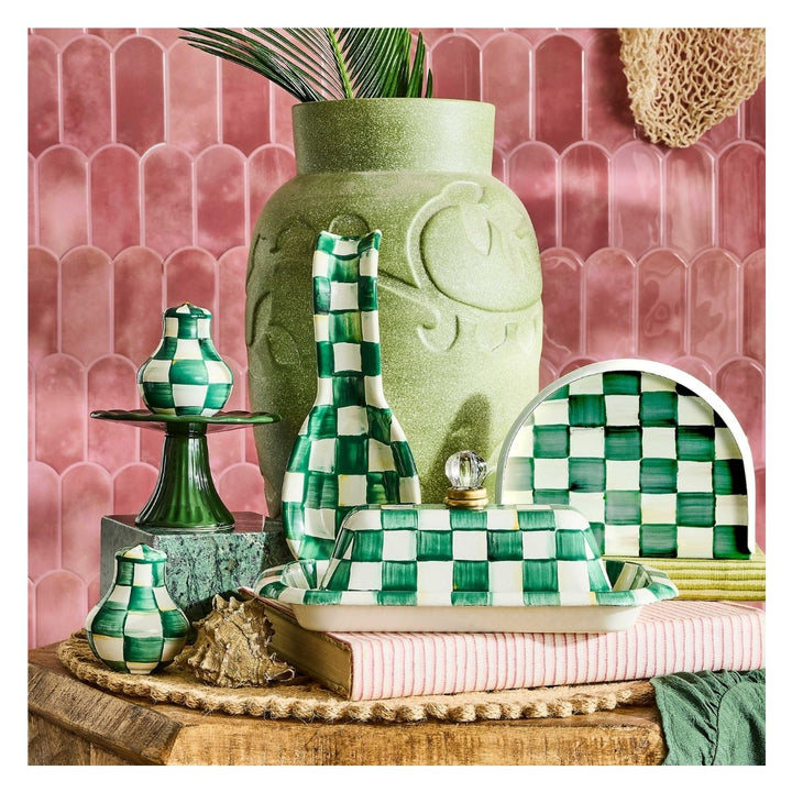 EMERALD CHECK SPOON REST