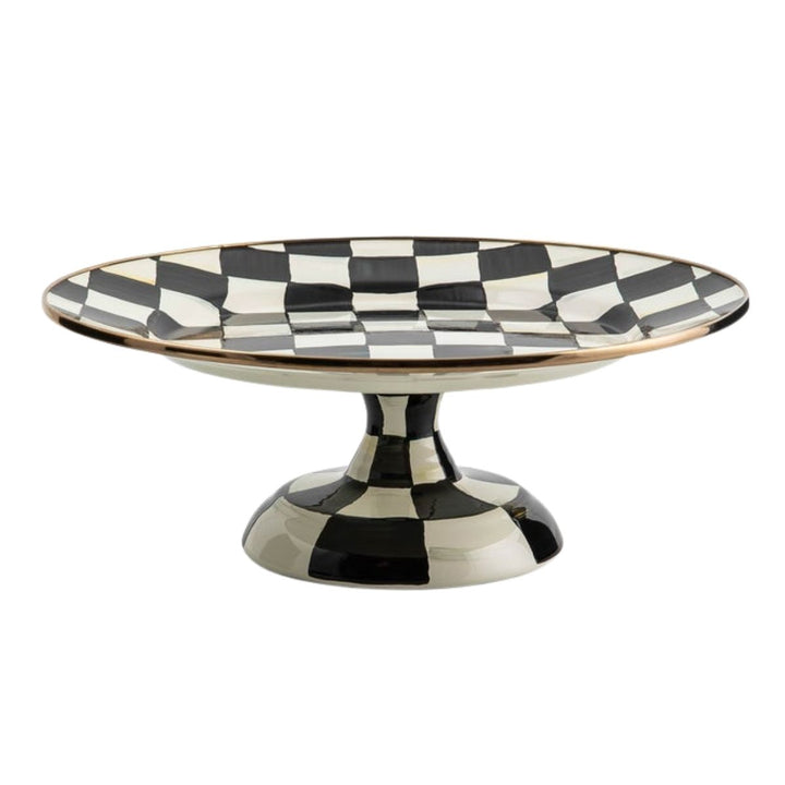 COURTLY CHECK SMALL PEDESTAL PLATTER - MACKENZIE-CHILDS - Compralo en CorinneRegalos.com