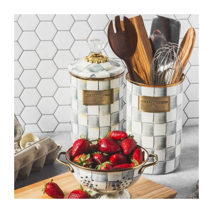 STERLING CHECK UTENSIL HOLDER