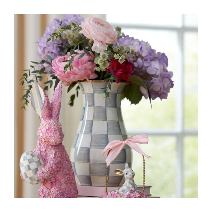 STERLING CHECK TALL VASE