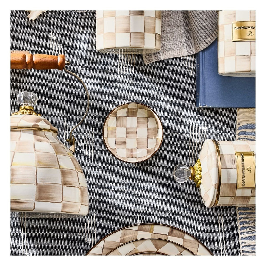 MOCHA CHECK RELISH DISH