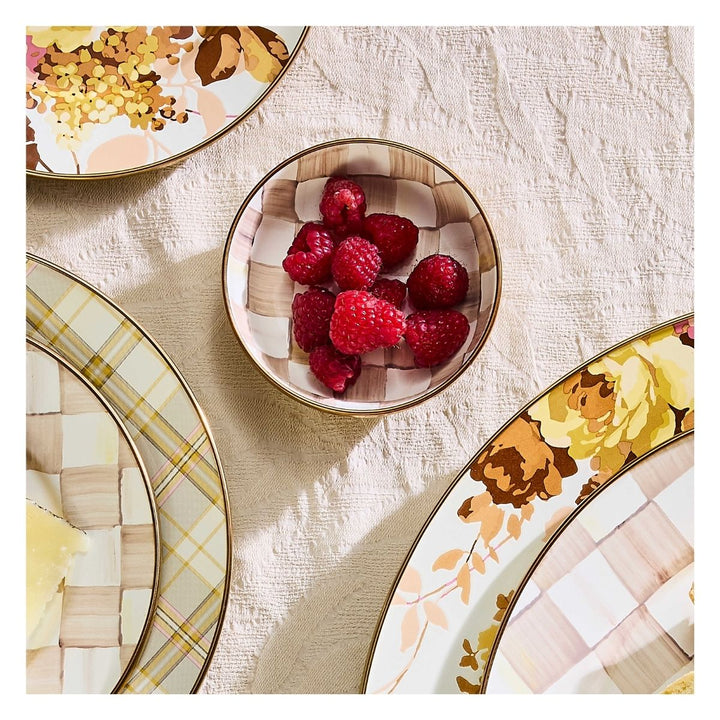 MOCHA CHECK RELISH DISH