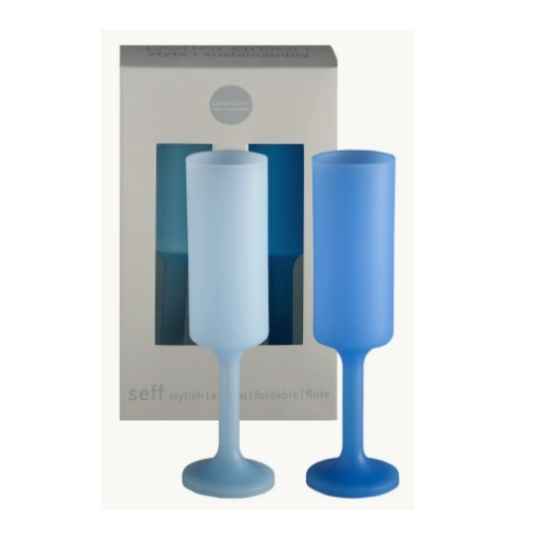 SKY  KINGFISHER  SEFF  SILICONE UNBREAKABLE CHAMPAGNE FLUTE - PORTER GREEN - Compralo en CorinneRegalos.com
