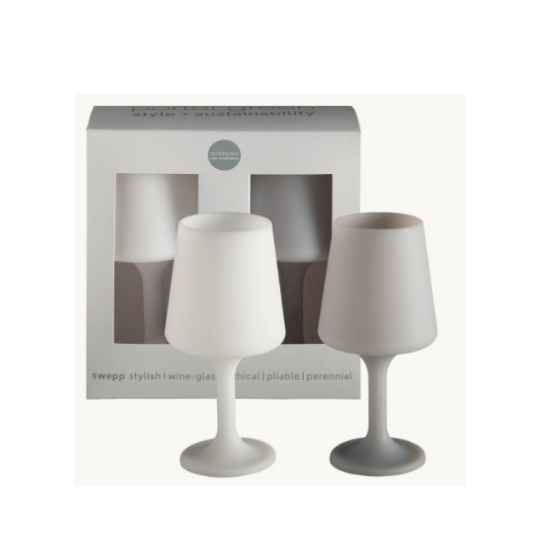 BLANC  DOVE  SWEPP  SILICONE UNBREAKABLE WINE GLASSES - PORTER GREEN - Compralo en CorinneRegalos.com