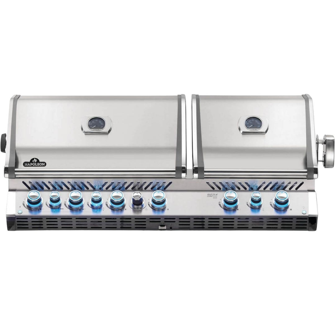 BUILTIN PRESTIGE PRO 825 PROPANE GAS GRILL HEAD WITH INFRARED BOTTOM AND REAR BURNER