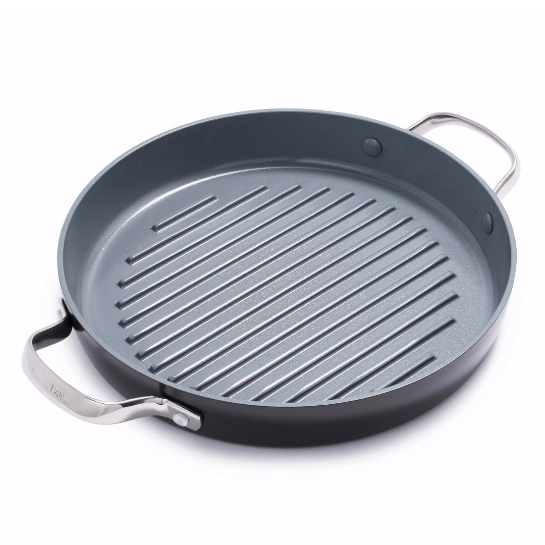 11 GRILLPAN W/ 2 SIDE HANDLES - GREENPAN - Compralo en CorinneRegalos.com