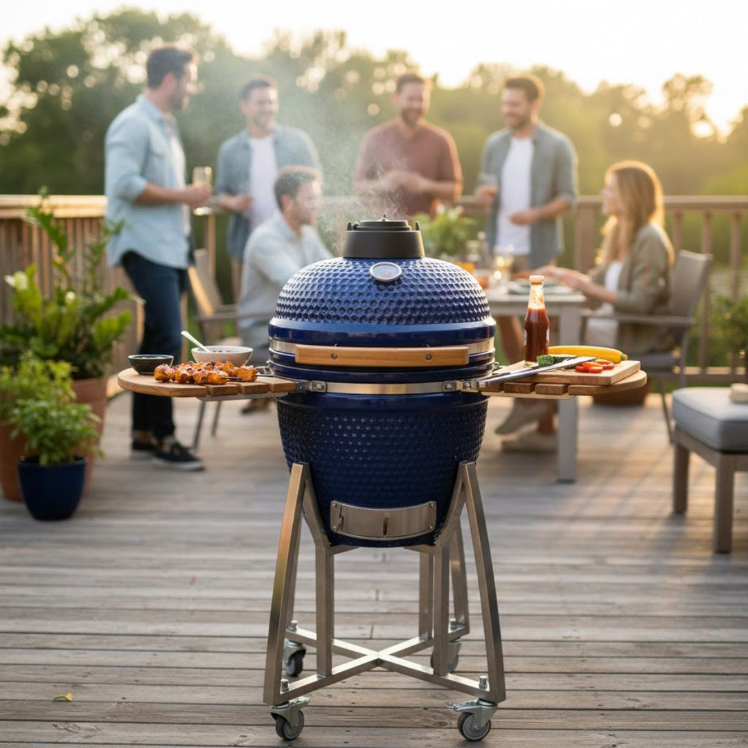 KAMADO GRILL 18 inch in BLUE C