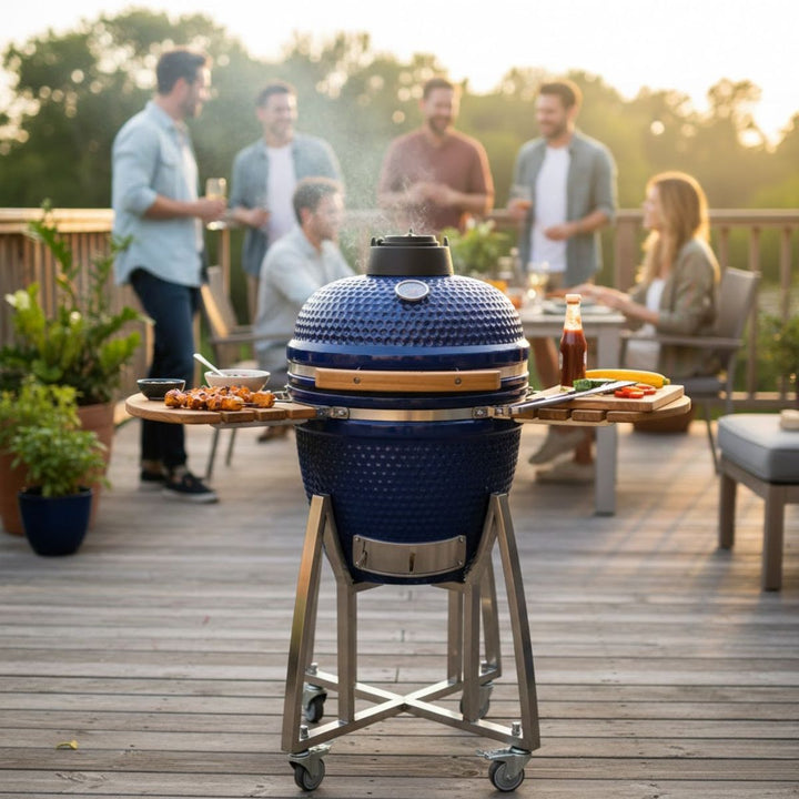 KAMADO GRILL 18 inch in BLUE C