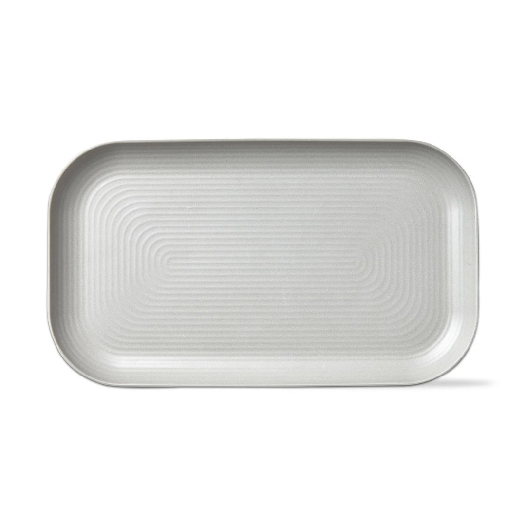 BROOKLYN MELAMINE RECT PLATTER LT GRAY - TAG - Compralo en CorinneRegalos.com