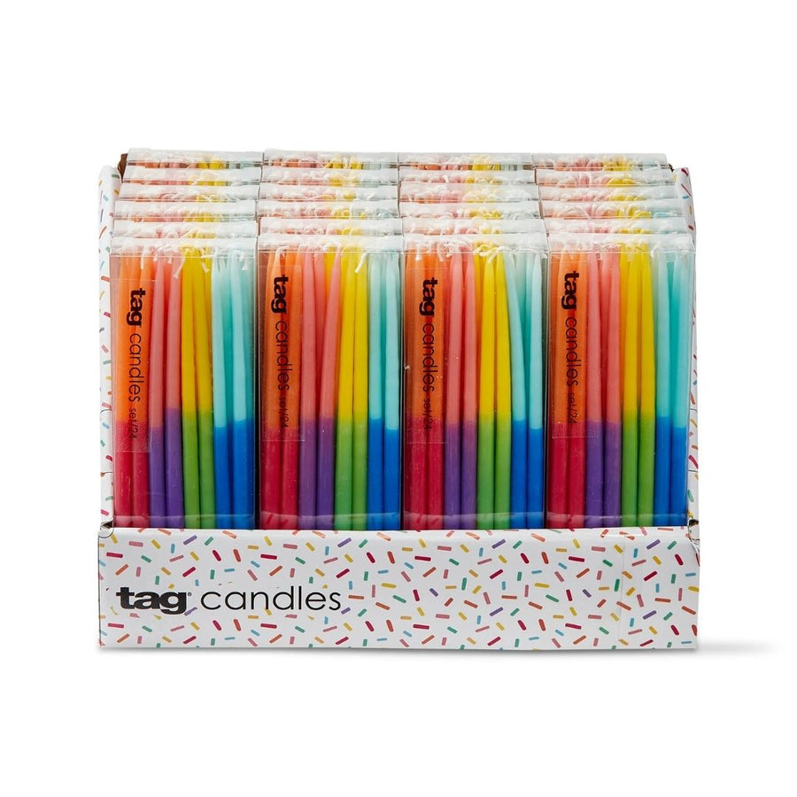 VELAS TAPERS DOS TONOS SURTIDO TAG (CDU X24) - TAG - Compralo en CorinneRegalos.com