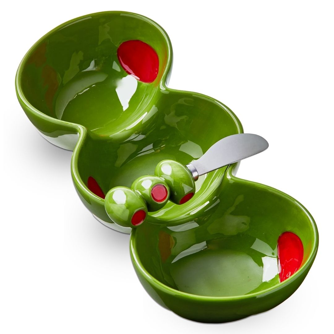 SERVIDOR 3 PARTES OLIVE CON ESPARCIDORES SET DE 2 TAG - TAG - Compralo en CorinneRegalos.com