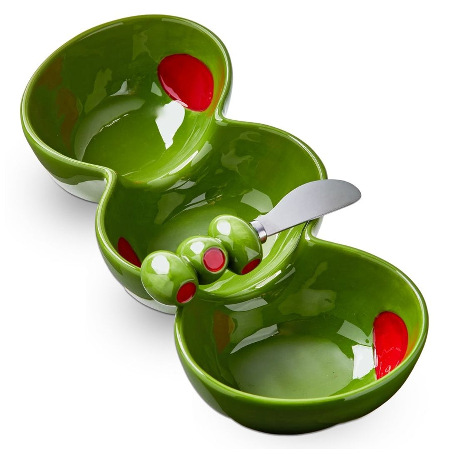 SERVIDOR 3 PARTES OLIVE CON ESPARCIDORES SET DE 2 TAG - TAG - Compralo en CorinneRegalos.com