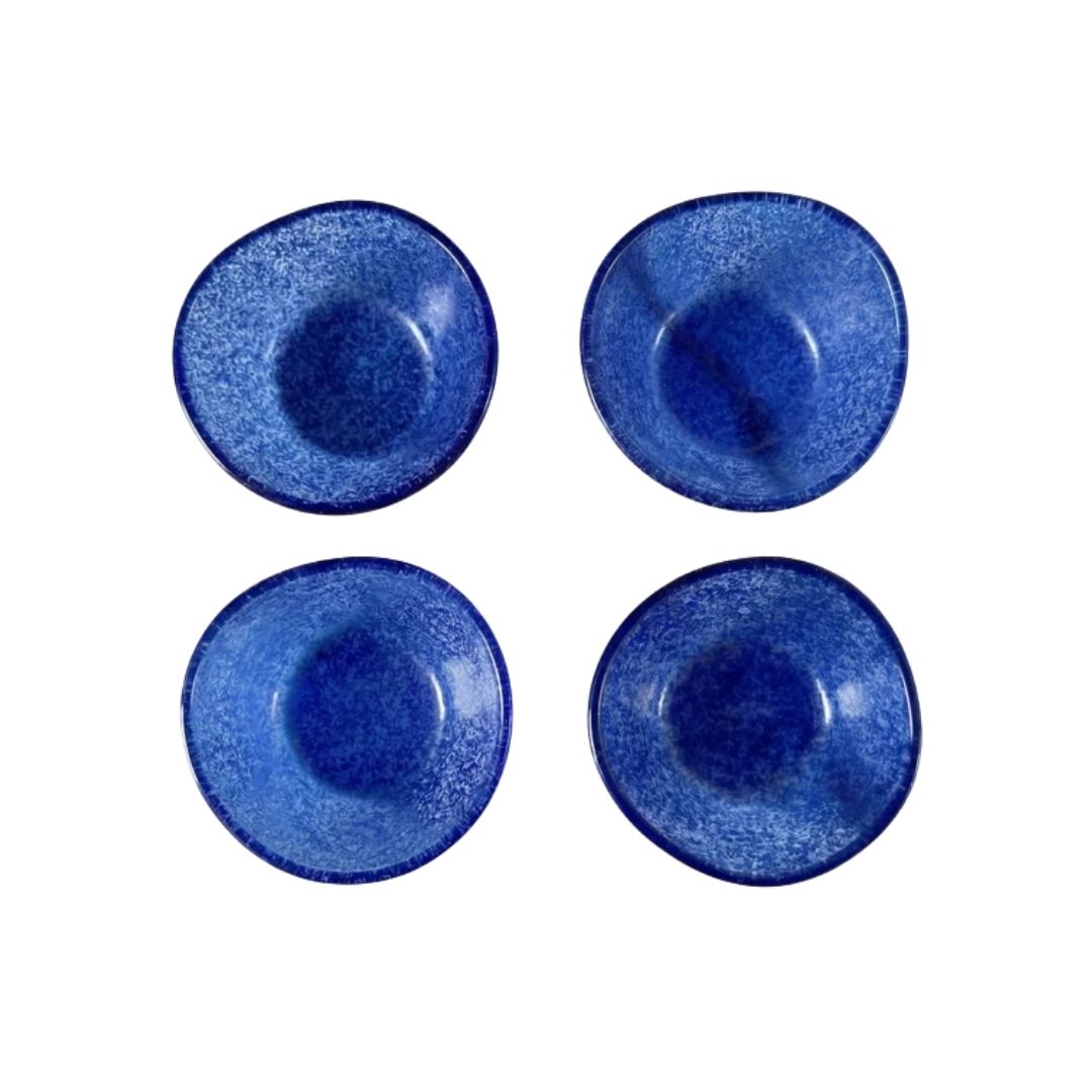 GLASS DIPPING BOWLS, SET OF 4, NAVY BLUE - ETUHOME - Compralo en CorinneRegalos.com