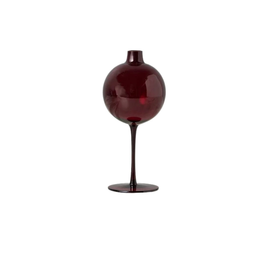 MERLOT WINE GLASS VASE, MEDIUM - ETUHOME - Compralo en CorinneRegalos.com