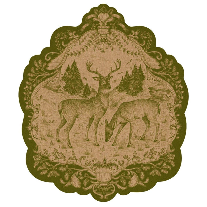 DIE-CUT MOSS FABLE FAUNA PLACEMAT - HESTER & COOK - Compralo en CorinneRegalos.com