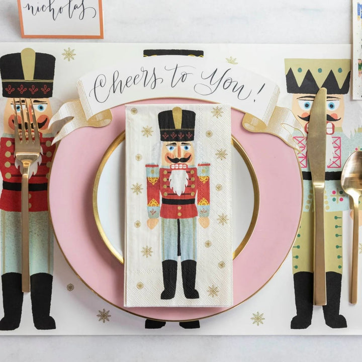 NUTCRACKERS GUEST NAPKIN