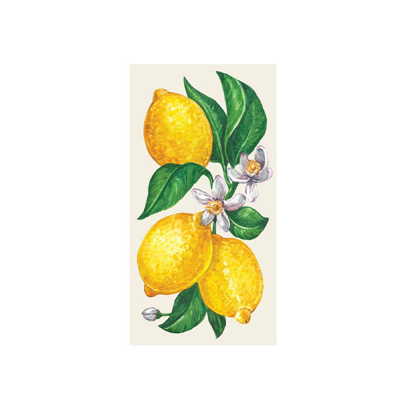 LEMONS GUEST NAPKIN - PACK OF 16 - HESTER & COOK - Compralo en CorinneRegalos.com