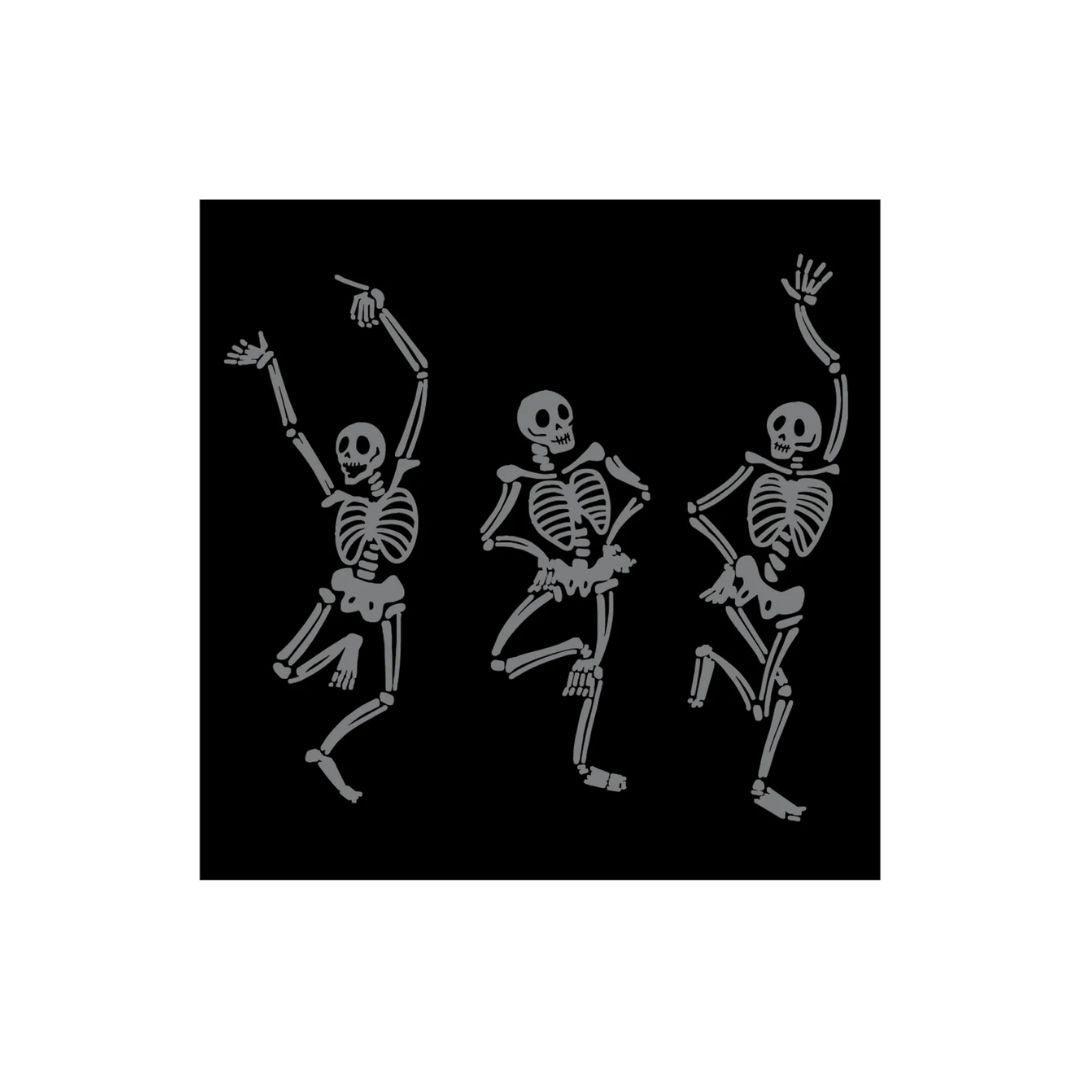 SKELETON DANCE COCKTAIL NAPKIN  PACK OF 20 - HESTER & COOK - Compralo en CorinneRegalos.com