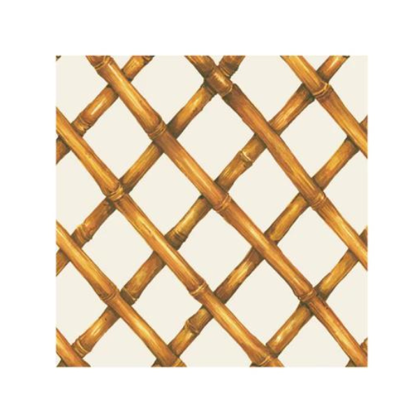 BAMBOO LATTICE COCKTAIL NAPKIN - PACK OF 20 - HESTER & COOK - Compralo en CorinneRegalos.com