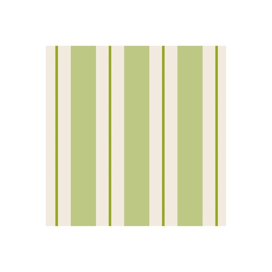 GREEN AWNING STRIPE COCKTAIL NAPKIN  PACK OF 20 - HESTER & COOK - Compralo en CorinneRegalos.com
