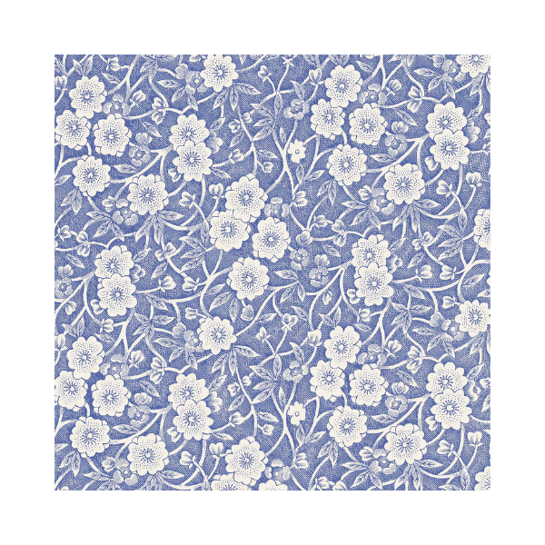BLUE CALICO COCKTAIL NAPKIN - PACK OF 20 - HESTER & COOK - Compralo en CorinneRegalos.com