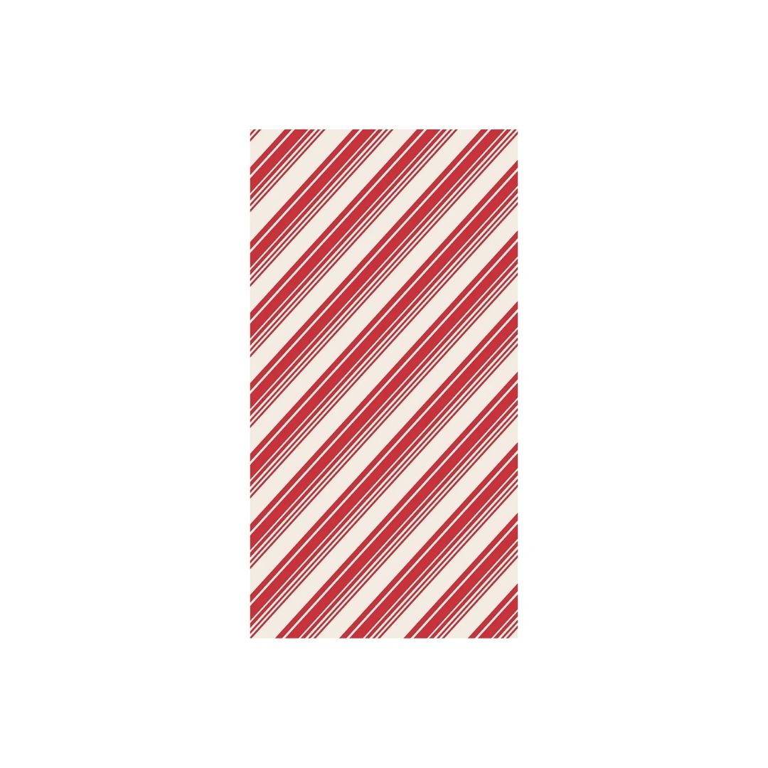 PEPPERMINT STRIPE GUEST NAPKIN  PACK OF 16 - HESTER & COOK - Compralo en CorinneRegalos.com