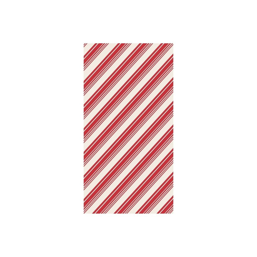 PEPPERMINT STRIPE GUEST NAPKIN  PACK OF 16 - HESTER & COOK - Compralo en CorinneRegalos.com