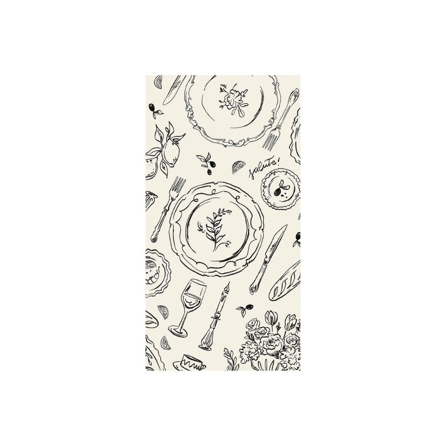 DINNER PARTY GUEST NAPKIN  PACK OF 16 - HESTER & COOK - Compralo en CorinneRegalos.com