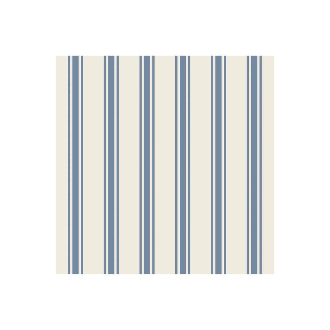 CORNFLOWER BLUE LINEN STRIPE COCKTAIL NAPKIN  PACK OF 20 - HESTER & COOK - Compralo en CorinneRegalos.com