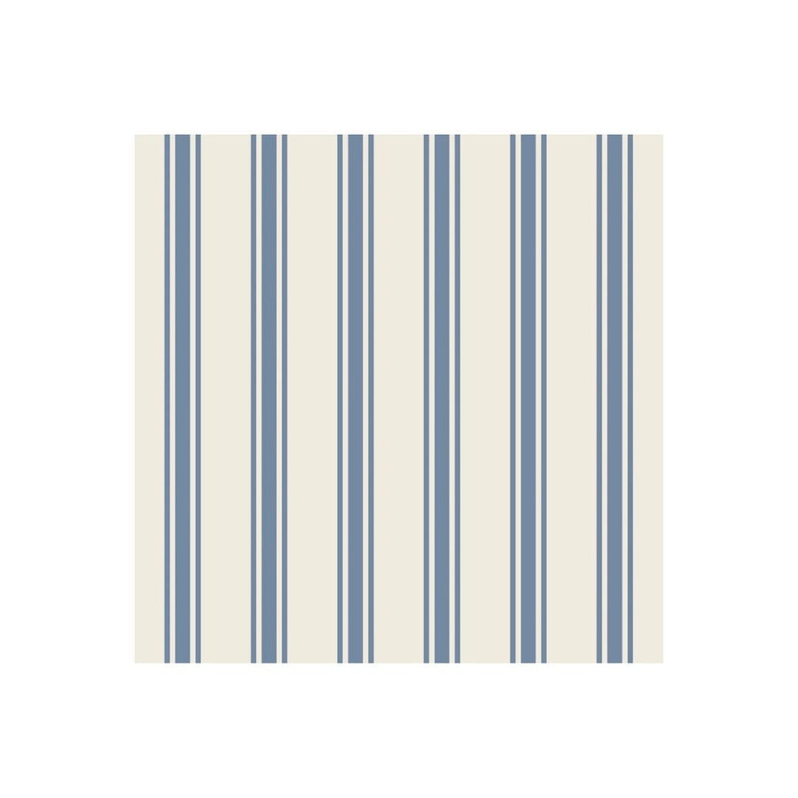 CORNFLOWER BLUE LINEN STRIPE COCKTAIL NAPKIN  PACK OF 20 - HESTER & COOK - Compralo en CorinneRegalos.com
