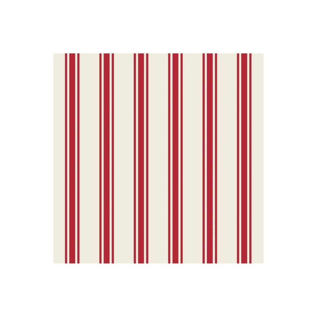 RED LINEN STRIPE COCKTAIL NAPKIN  PACK OF 20 - HESTER & COOK - Compralo en CorinneRegalos.com