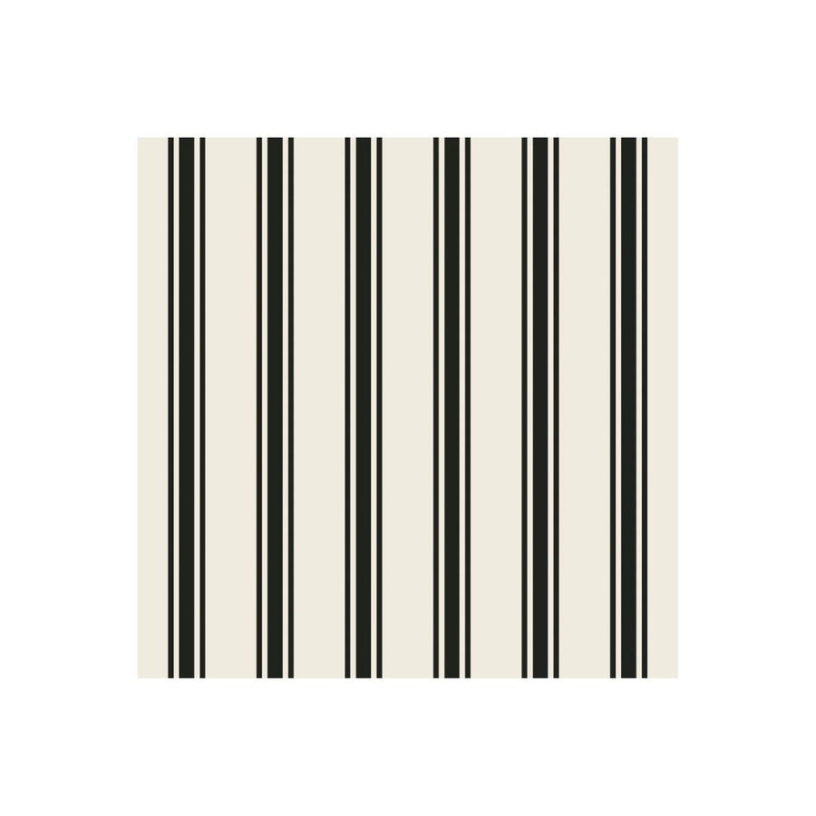 BLACK LINEN STRIPE COCKTAIL NAPKIN  PACK OF 20 - HESTER & COOK - Compralo en CorinneRegalos.com