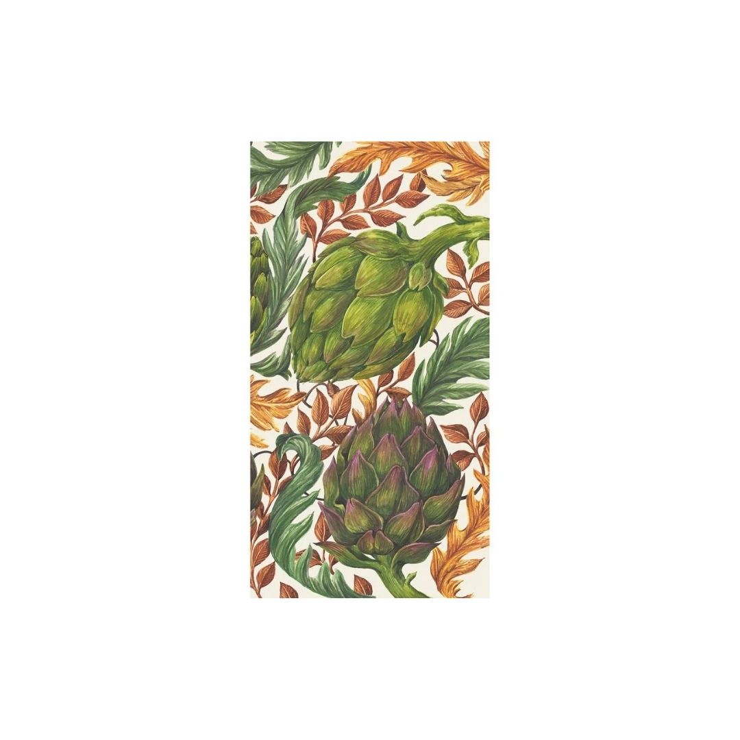 AUTUMNAL ARTICHOKES GUEST NAPKIN  PACK OF 16 - HESTER & COOK - Compralo en CorinneRegalos.com
