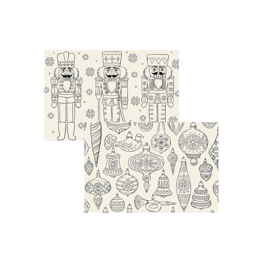 CHRISTMAS COLORING PLACEMAT  PAD OF 20 SHEETS - HESTER & COOK - Compralo en CorinneRegalos.com