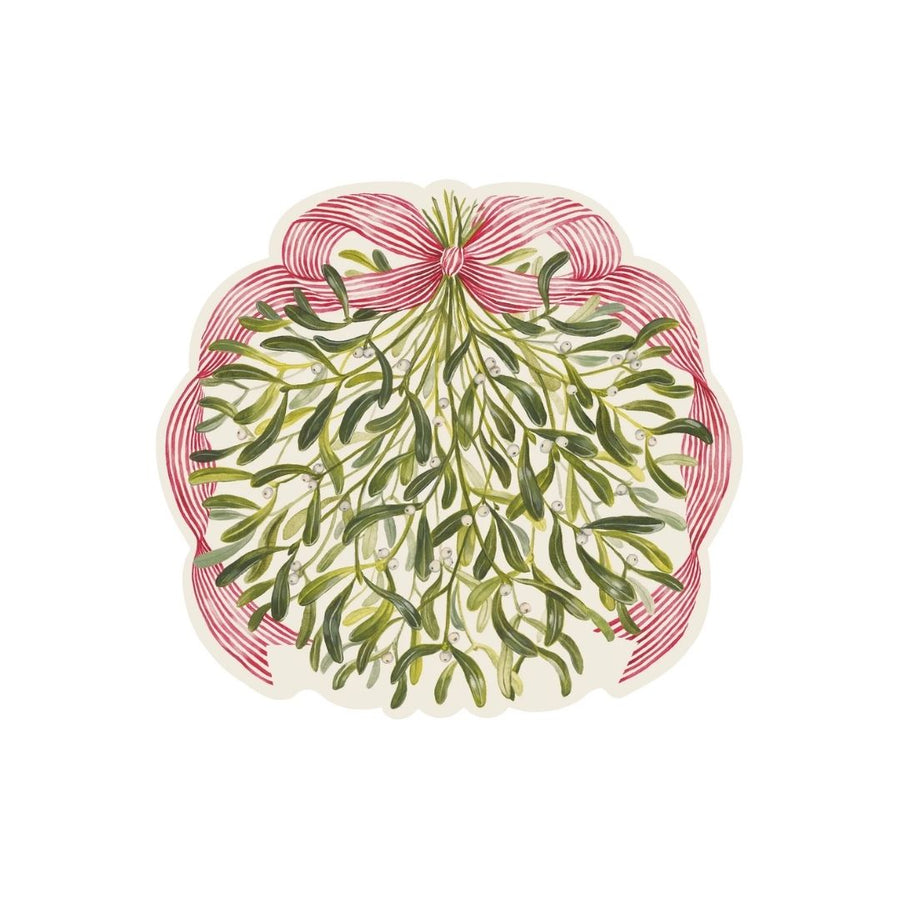 DIECUT MISTLETOE PLACEMAT  12 SHEETS - HESTER & COOK - Compralo en CorinneRegalos.com
