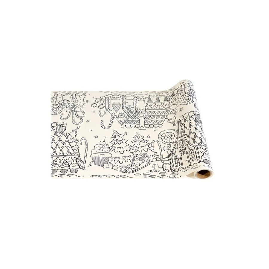 GINGERBREAD COLORING RUNNER  20 X 25' - HESTER & COOK - Compralo en CorinneRegalos.com
