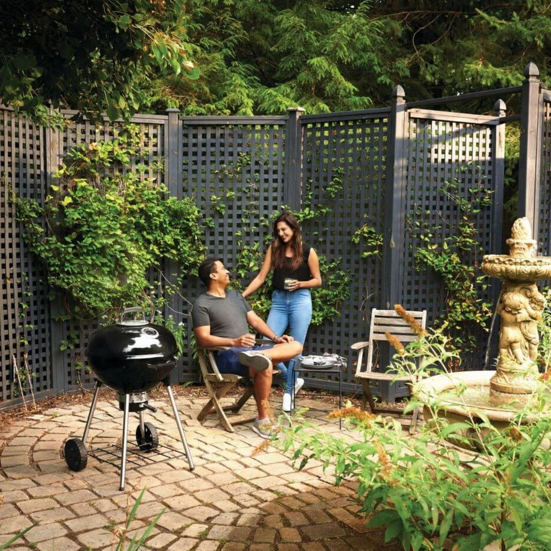 22 CHARCOAL KETTLE GRILL BLACK