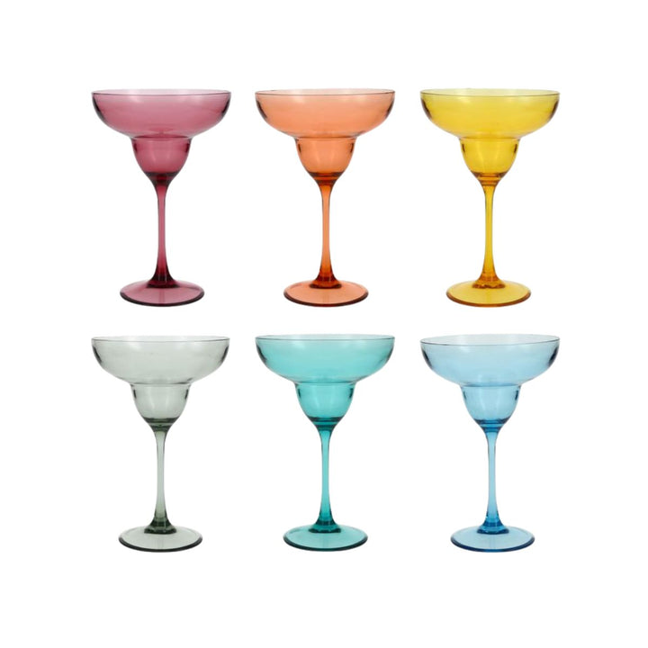 OUTSIDE MARGARITA MIXED COLORS 10OZ (295ML), SET OF 6